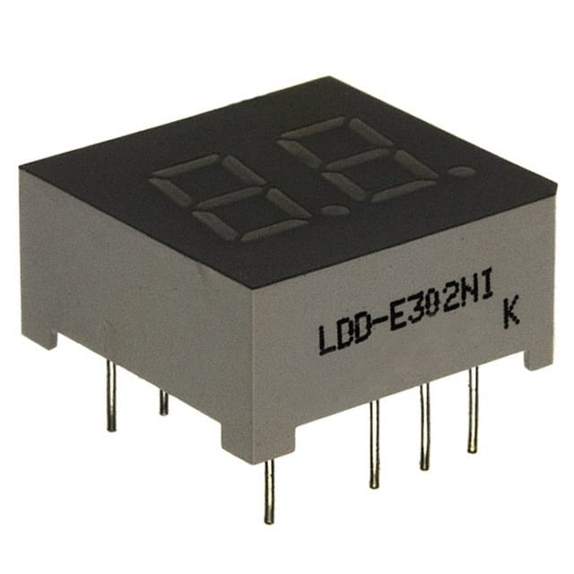 LDD-E302NI DISPLAY 7SEG 0.3" DBL GRN 10DIP