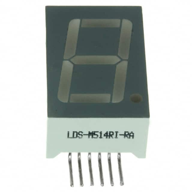 LDS-M514RI-RA DISP 7SEG 0.56" SGL RED 6SIP RA