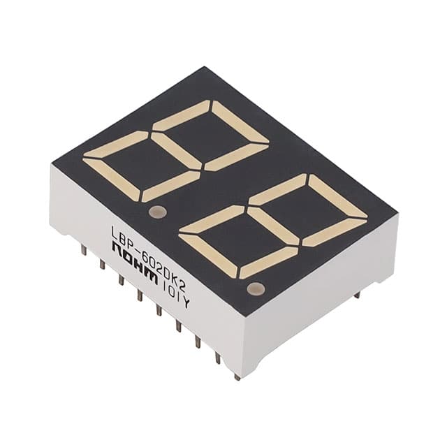 LBP-602DK2 DISPLAY 7SEG 0.56" DBL ORG 18DIP