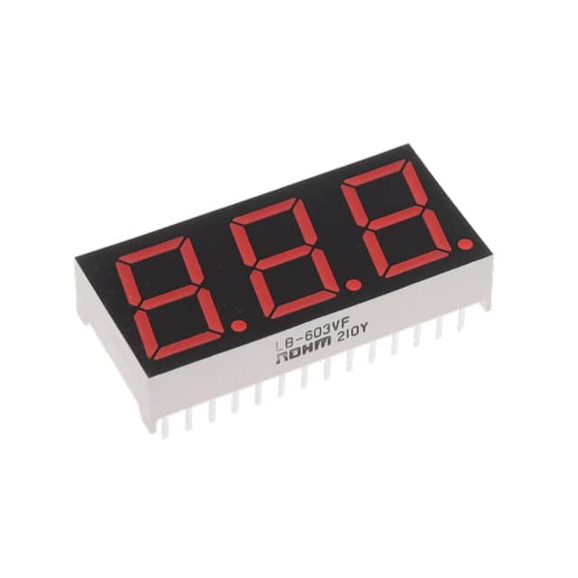 LB-603VF DISPLAY 7SEG 0.56" TRP RED 28DIP