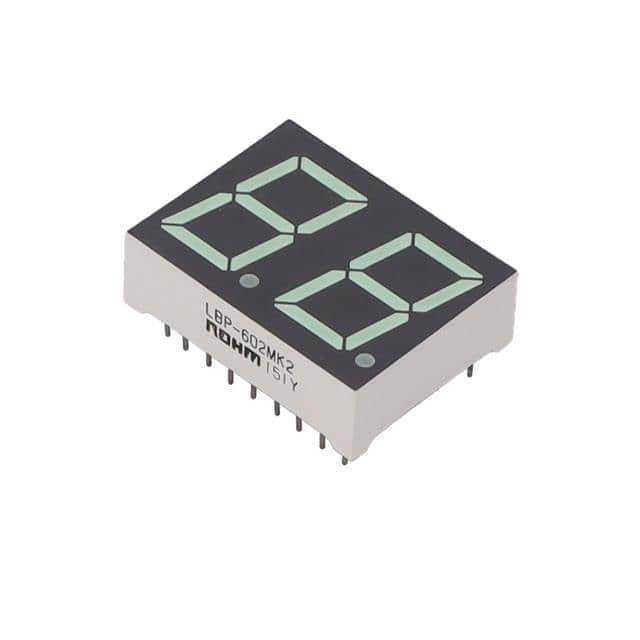 LBP-602MK2 DISPLAY 7SEG 0.56" DBL GRN 18DIP