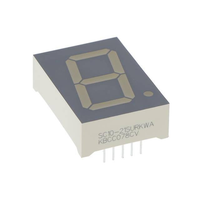 SC10-21SURKWA DISPLAY 7-SEG 1" SGL RED 10DIP