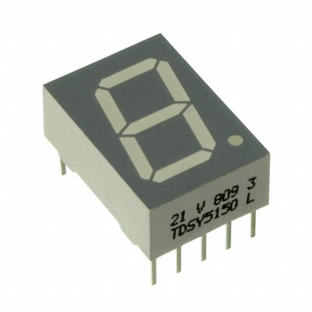 TDSO5150-LM DISP 7SEG 0.51" SGL OR-RED 10DIP