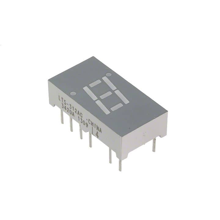 LTS-312AG DISPLAY 7SEG 0.3" SGL GRN 14DIP