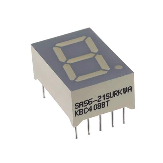 SA56-21SURKWA DISPLAY 7SEG 0.56" SGL RED 10DIP