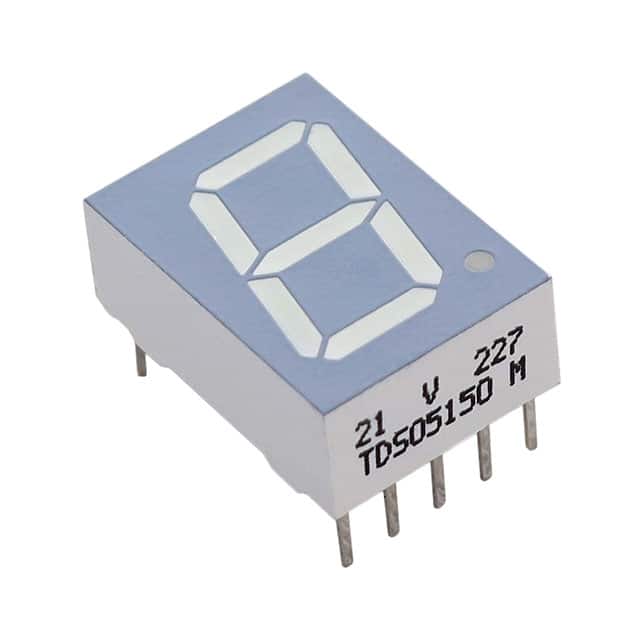 TDSO5150 DISP 7SEG 0.51" SGL OR-RED 10DIP