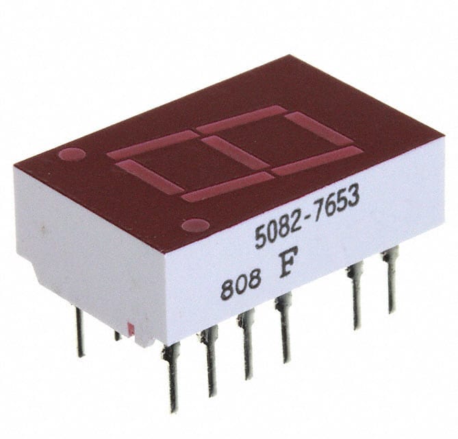 5082-7653 DISPLAY 7SEG 0.43" SGL RED 14DIP