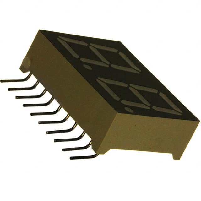 LDD-N512RI-RA DISP 7SEG 0.56" DBL GRN 10SIP RA