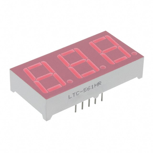 LTC-561HR DISPLAY 7SEG 0.56" DBL RED 12DIP
