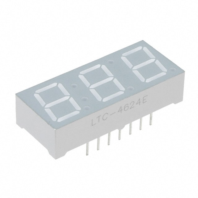 LTC-4624E DISP 7SEG 0.39" TRP OR-RED 16DIP