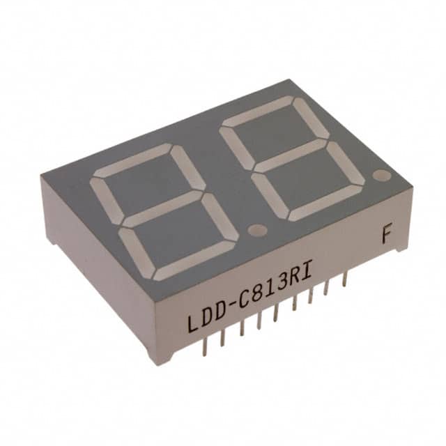 LDD-C813RI DISPLAY 7-SEG 0.8" DBL YLW 18DIP