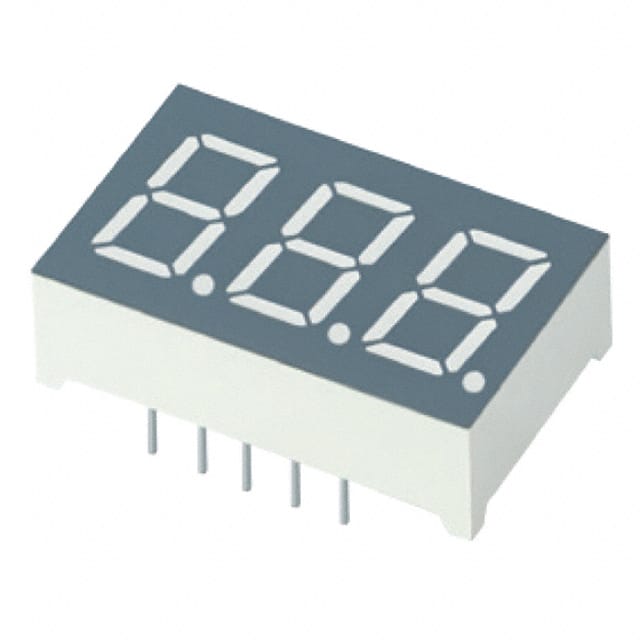 XDUY09A3 DISPLAY 7SEG 0.36" TRP YLW 12DIP
