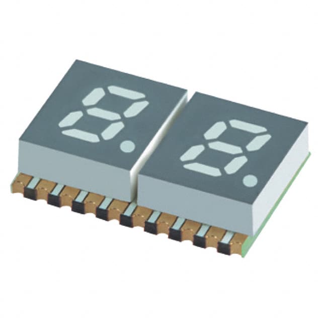 XZFMOK05C2 DISPLAY 7-SEG 0.2" DBL ORG 20SMD