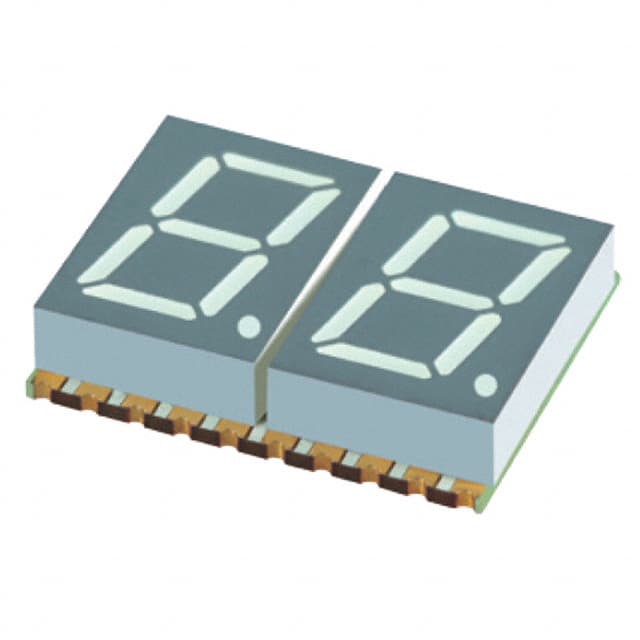 XZFMYK10A2 DISPLAY 7-SEG 0.4" DBL YLW 20SMD