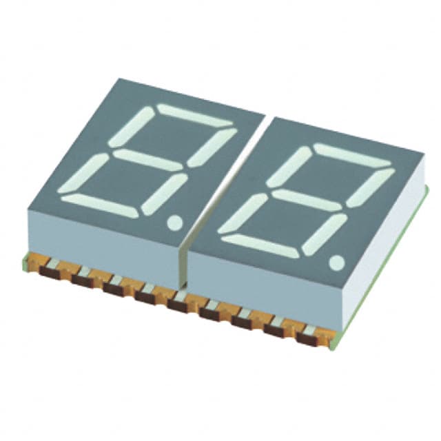 XZFVG10C2 DISPLAY 7SEG 0.4" DBL GRN 20SMD