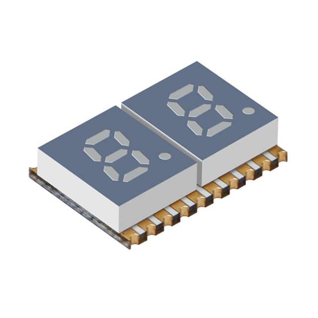 XZFMDK05C2 DISPLAY 7-SEG 0.2" DBL RED 20SMD