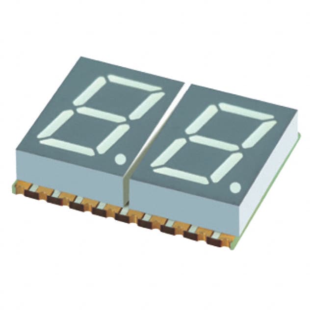 XZFDGK10C2 DISPLAY 7SEG 0.4" DBL GRN 20SMD
