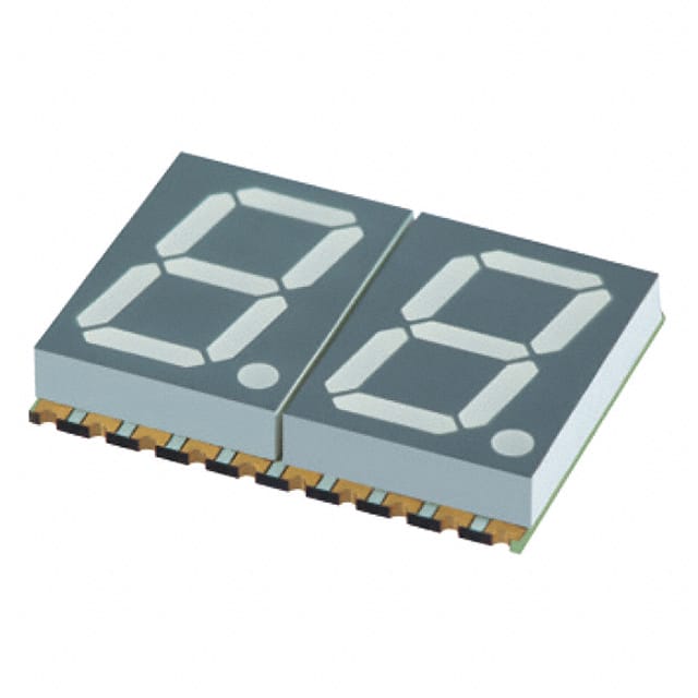 XZFCBD14C2 DISPLAY 7SEG 0.56" DBL BLU 20SMD