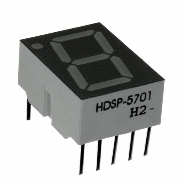 HDSP-5701 DISPLAY 7SEG 0.56" SGL YLW 10DIP