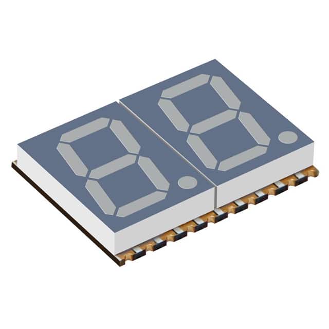 XZFVG14A2 DISPLAY 7SEG 0.56" DBL GRN 20SMD