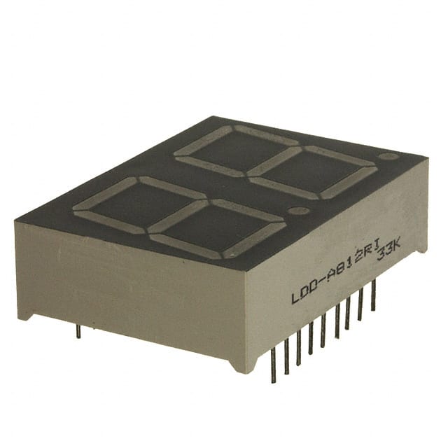 LDD-A812RI DISPLAY 7SEG 0.8" DBL GRN 18DIP