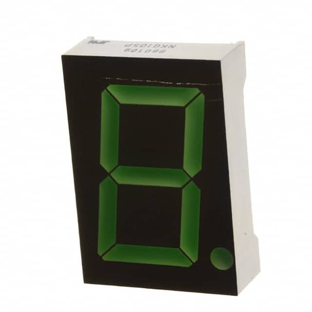 NKG105PB DISPLAY 7-SEG 1" SGL GREEN 14DIP