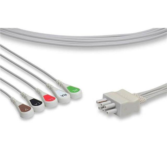 LCL5-90S0 ECG LEADWIRES Replacement for Colin Medical In