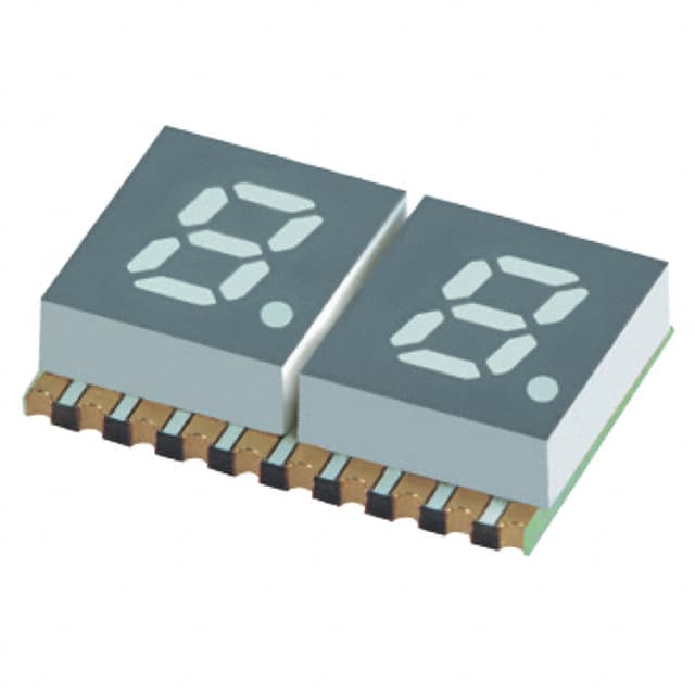 XZFBBA05C2 DISPLAY 7SEG 0.2" DBL BLUE 20SMD