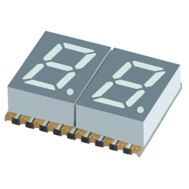 XZFBBA07A2 DISPLAY 7SEG 0.3" DBL BLUE 20SMD