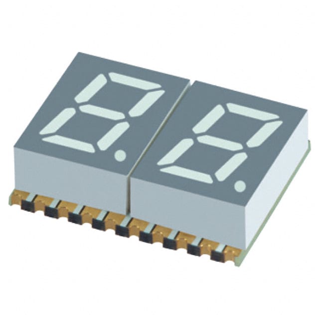 XZFBBA07C2 DISPLAY 7SEG 0.3" DBL BLUE 20SMD