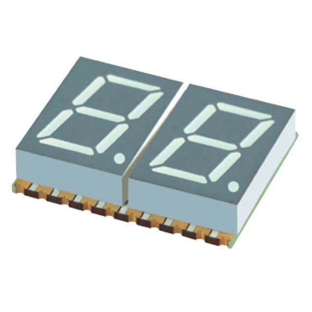XZFBBA10A2 DISPLAY 7SEG 0.4" DBL BLUE 20SMD