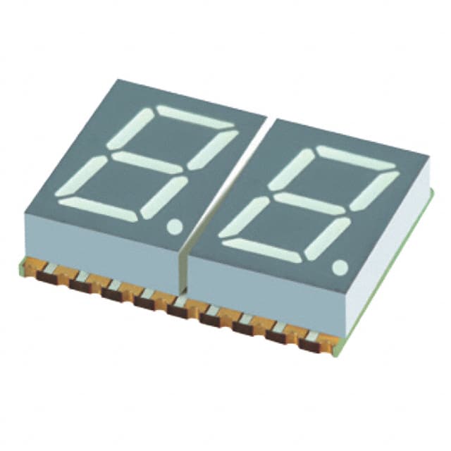 XZFBBA10C2 DISPLAY 7SEG 0.4" DBL BLUE 20SMD