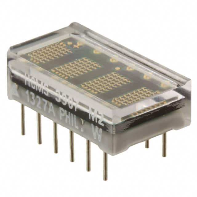 HCMS-3907 LED DISPLAY 5X7 4CHAR 3.8MM GRN