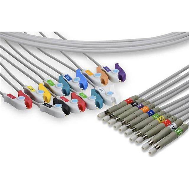 CP 200 EKG LEADWIRES PINCH/GRABBER Replacement for Welch Allyn Cp 2