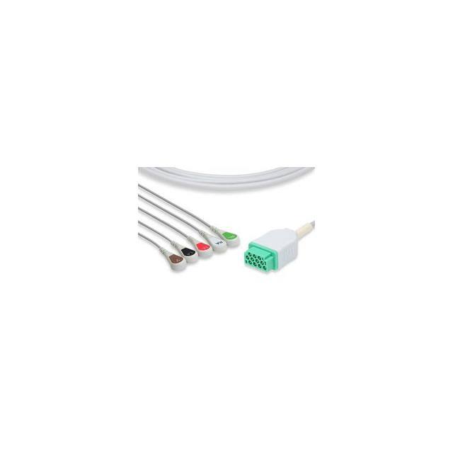 CBM-05NA-10AS-0001 DIRECT-CONNECT ECG CABLES Replacement for Curbell CBM-05NA