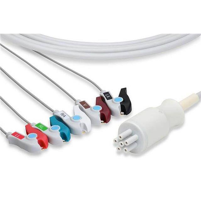 BP-S510 DIRECT-CONNECT ECG CABLES PINCH/GRABBER Replacement for Colin Medical In