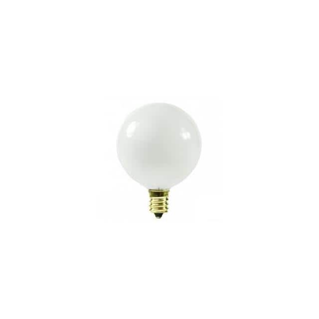 2PAK:WW-5ZFK-2 25W WHITE CANDELABRA BASE G12 GL