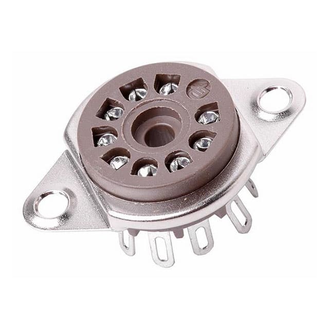 VT9-ST-2 9 PIN MINI  SOCKET TOP MOUNT