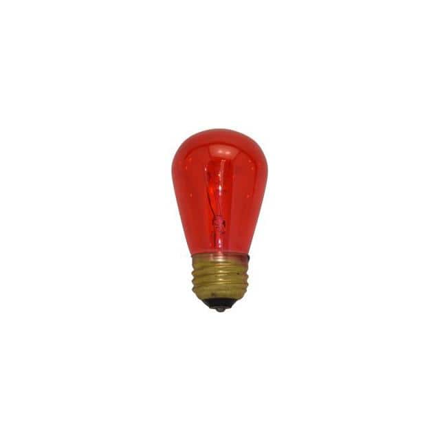 2PAK:WW-1052-5 11W TRANSPARENT RED E26