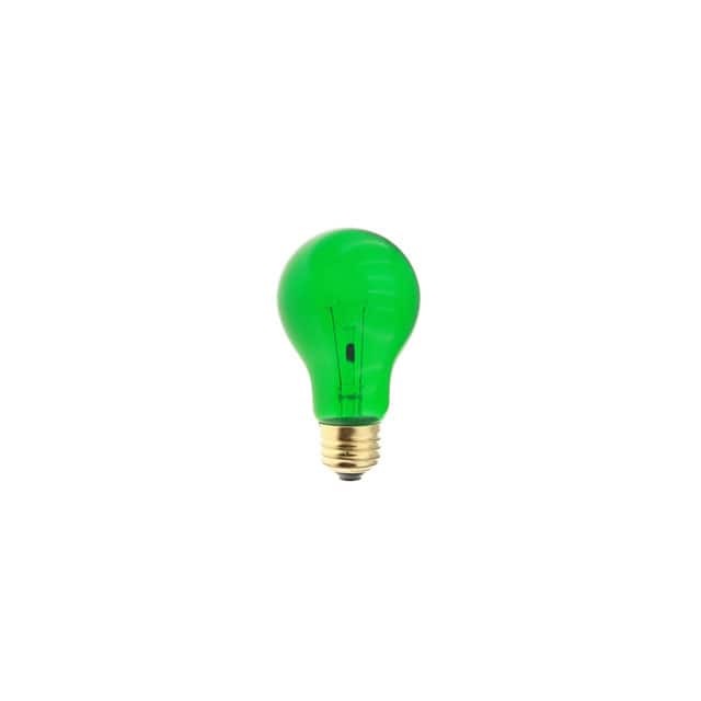 2PAK:WW-5Z47-6 25W 120/130V MED E26 TRANS GREEN