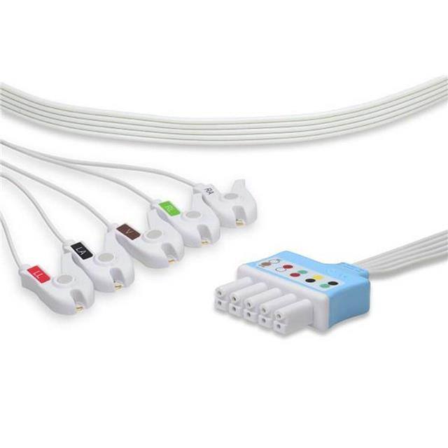 2002 DISPOSABLE ECG LEADWIRES PINCH/GRABBER Replacement for Datascope 2002 D