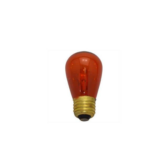 2PAK:WW-0ZTC-4 TRANSPARENT ORANGE  11W E26