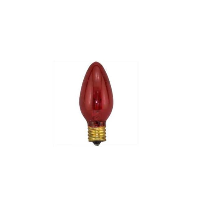 10PAK:WW-0ZZY-4 7W E12 TRANS RED 120-130V