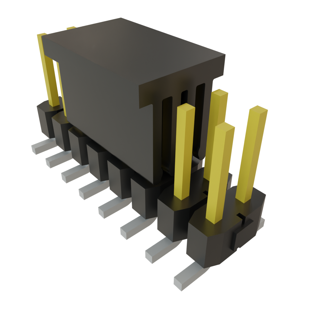 TSM-108-01-F-DV-P-TR The Samtec TSM-108-01-F-DV-P-TR is a 16-position strip header with a 2.54mm pitch and vertical orientation. It is designed for surface mount applications.