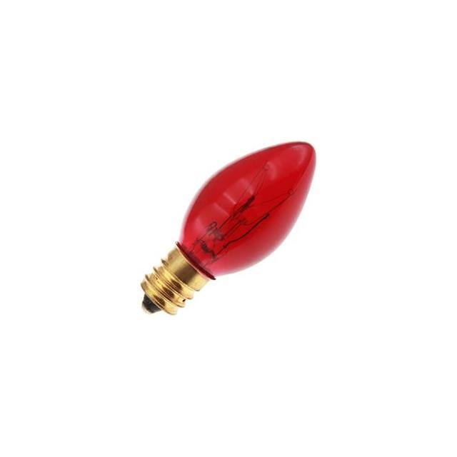 4PAK:WW-DSDT-6 7W 130V TRANSPARENT RED C SHAPE