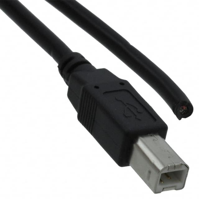 102-1043-BL-00100 CBL USB2.0 B PLUG TO OPEN 3.28'