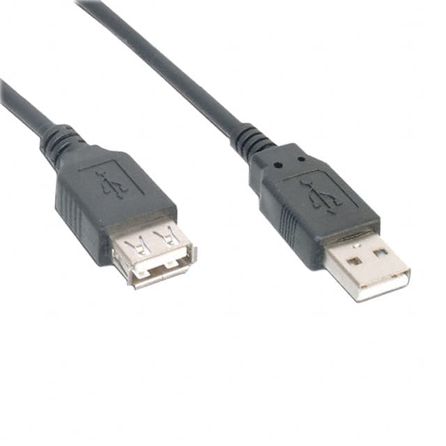 AK669/2-50-BLACK CBL USB2.0 A RCPT-A PLUG 16.4'