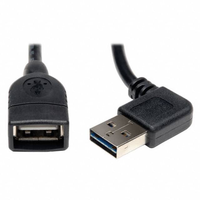 UR024-18N-RA CBL USB2.0 A RCP-A PLUG R/A 1.5'