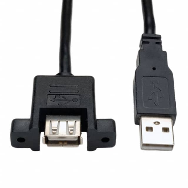 U024-06N-PM CBL USB2.0 A RCPT TO A PLUG 0.5'