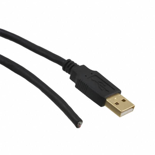 3021023-16 CBL USB2.0 A PLUG TO OPEN 16'
